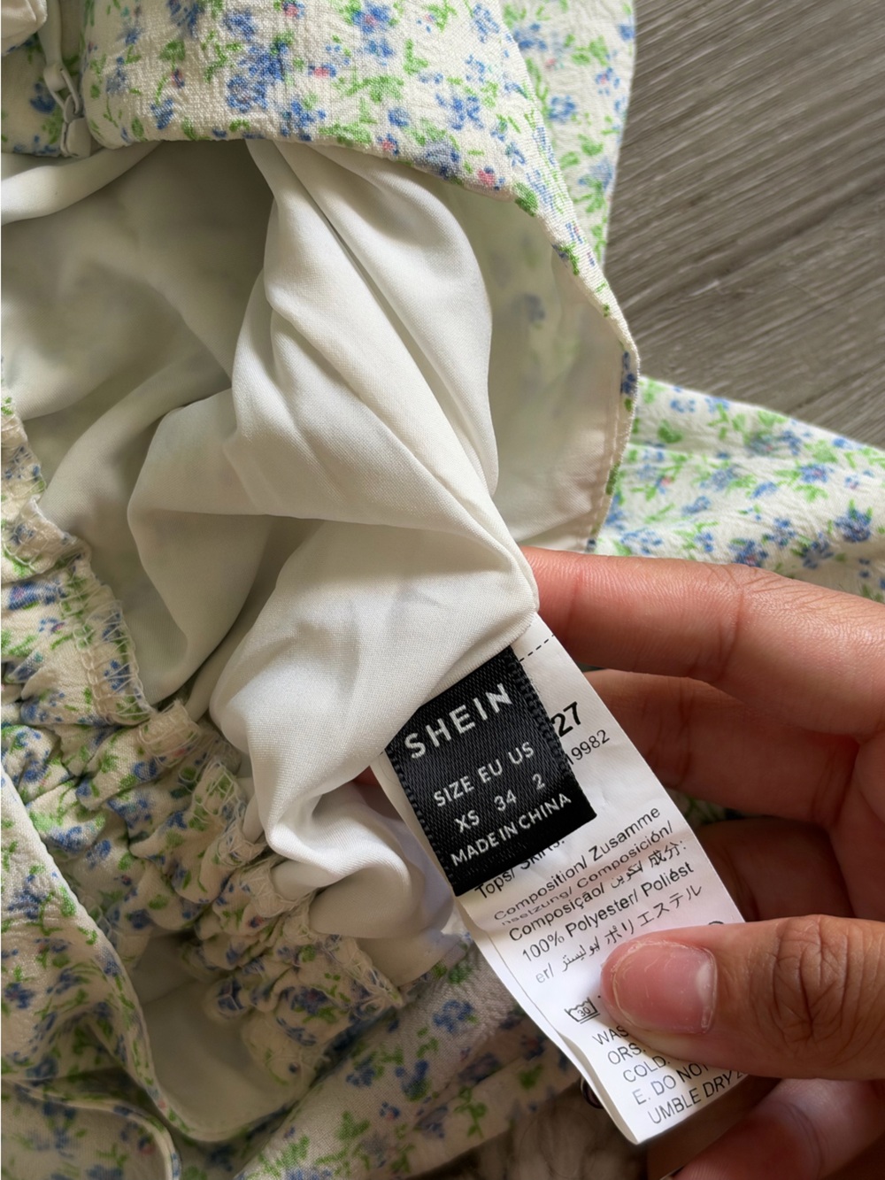 Floral Ruched Cami Set - Light Floral - Picture 2 of 2